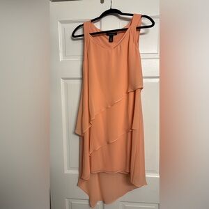 White House Black Market Coral Sleeveless Dress size‎ 4